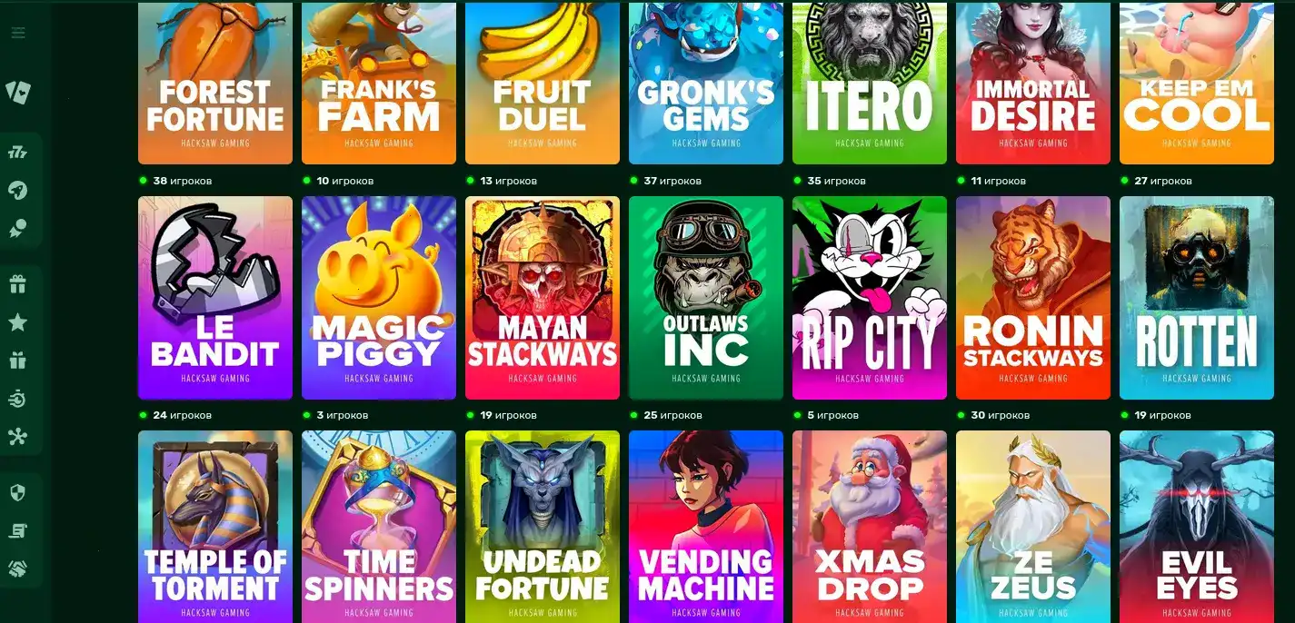 Casher casino интерфейс мобильной версии